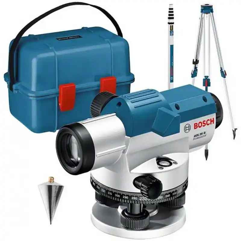 BOSCH GOL 26 G Optische Ebene in einem Gehäuse mit Zubehör 061599400C Geprüft