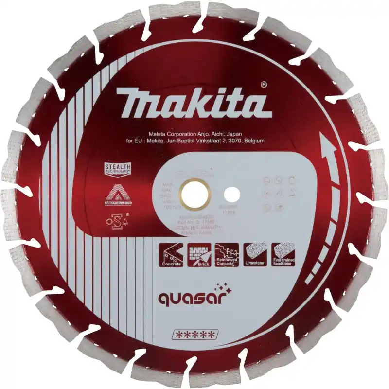 Neu Im Sortiment MAKITA B-17588 Diamentowa tarcza segmentowa Quasar 300×25,4 mm