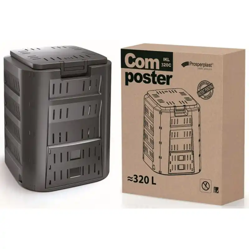 Nur Heute Prosperplast COMPOGREEN Komposter 220l, schwarz IKST220C