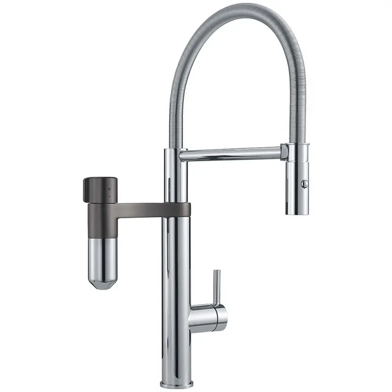 Franke Armatur Vital Zugauslauf Chrom / Gun Metal 120.0551.219 Echt