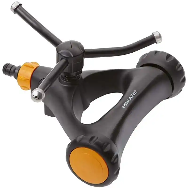 Billig Fiskars Wirbelsprinkler Metall mit Rädern 1023657