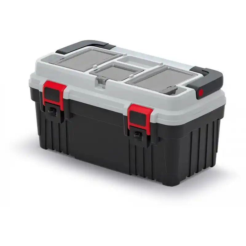 Abverkauf Kistenberg OPTIMA Multifunktionale WerkzeugKiste 47x25,6x23,8cm, grau KOPA5025