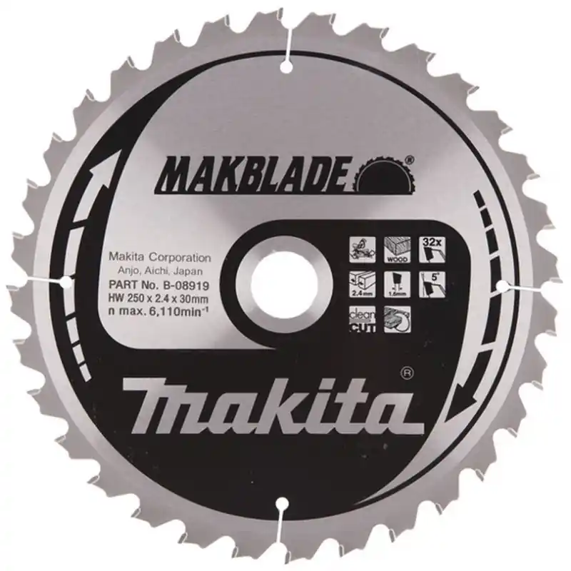 Mega-Angebot Makita B-08919 Kreissägeblatt 250x30mm 32Z