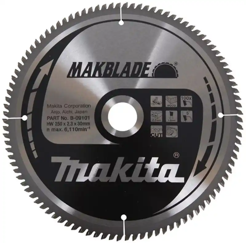 Makita B-09101 Kreissägeblatt 250x30mm 100Z Mega-Angebot