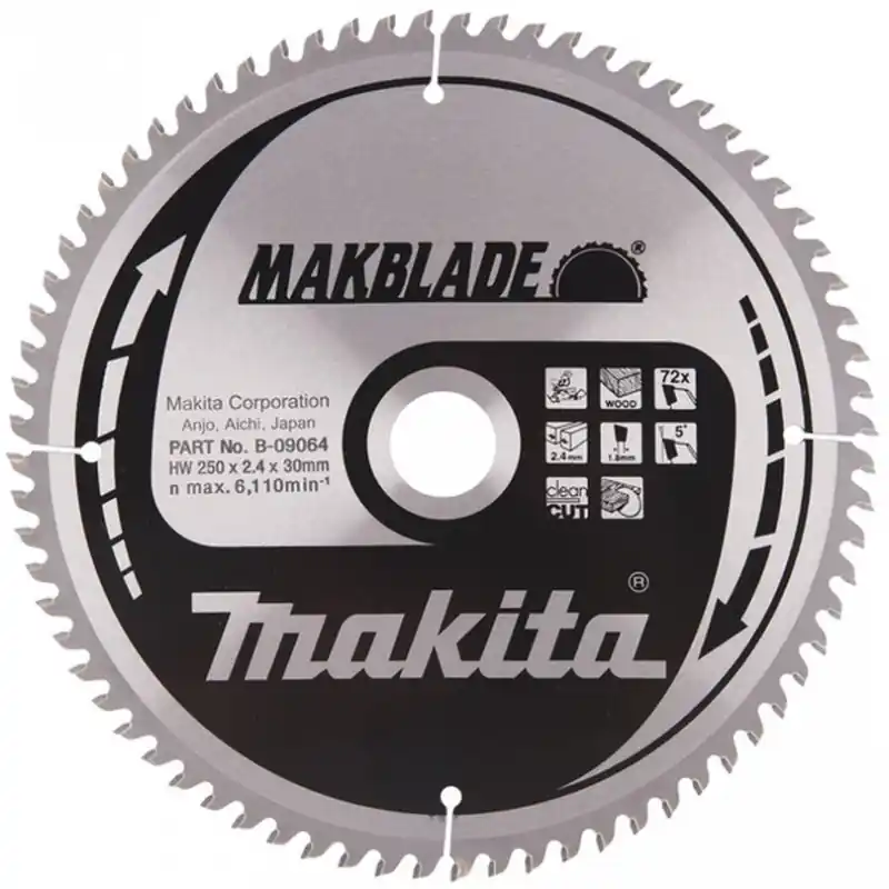 Abverkauf Makita B-09064 Kreissägeblatt 250x30mm 72Z