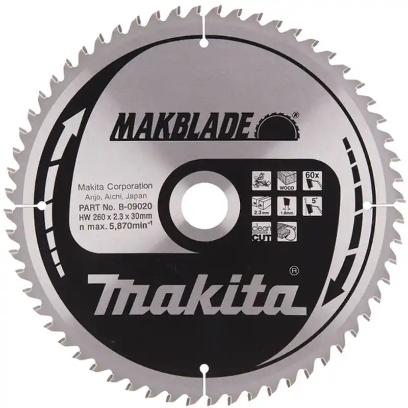 Makita B-09020 Kreissägeblatt 260x30mm 60Z Ausverkauf