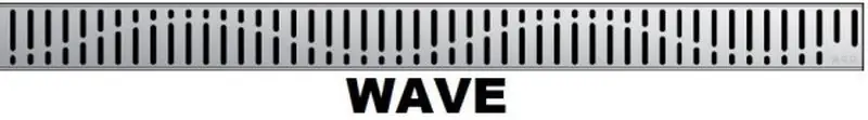 Online Kaufen ACO ShowerDrain C Designrost Wave aus Edelstahl 1085 mm, 9010.88.65