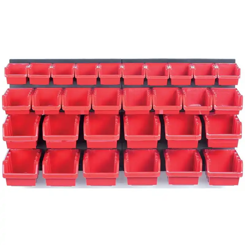 Bestpreis Kistenberg ORDERLINE 30 Set aus Werkstattbehältern und Wandhalterung, 80x16,5x40cm KOR3