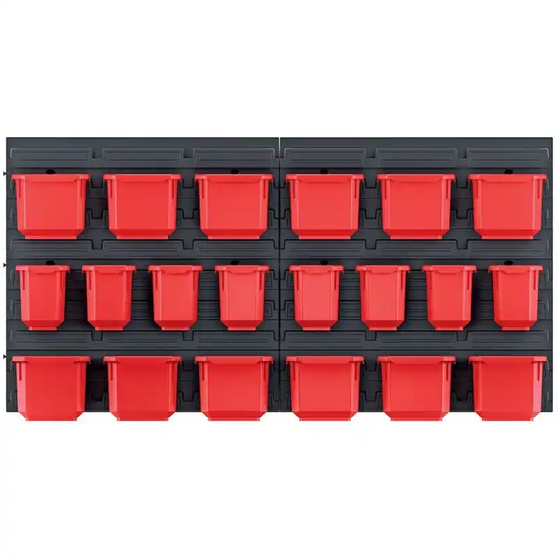 Kistenberg ORDERLINE 20 Set aus Werkstattbehältern und Wandhalterung, 80x16,5x40cm KOR6 Direktkauf