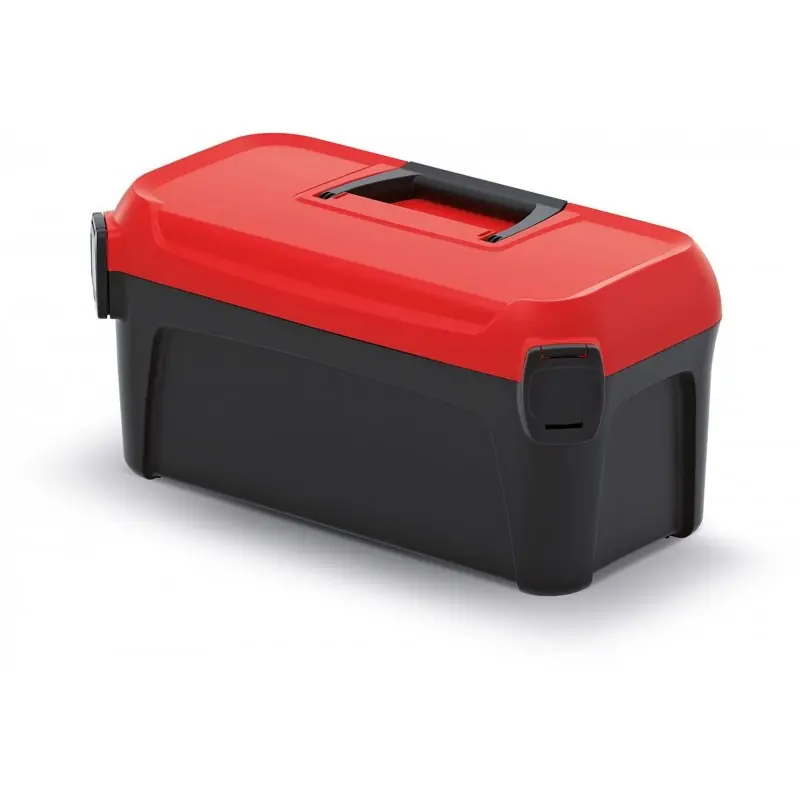 Kistenberg SMART Multifunktionale Kiste, 50x25,1x24,3cm, schwarz / rot KSM50 Billig
