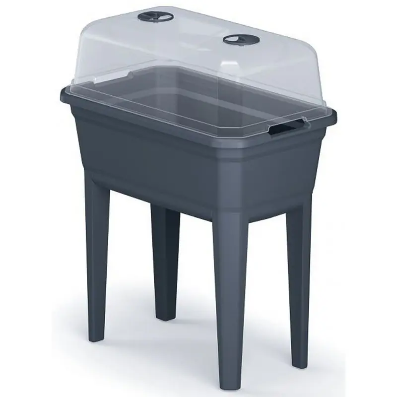Prosperplast RESPANA PLANTER ECOLINE SET Balkonkasten 59,6x36,8x75,3cm, anthrazit IPE600 Knallerangebot