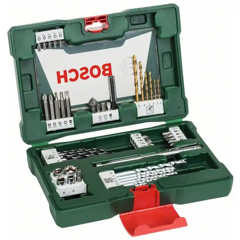 Billig BOSCH 48tlg. V-Line Titatium-Bohrer- und Bit-Set mit Magnetstab 2607017314