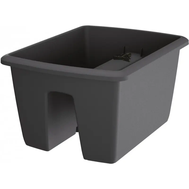 Ausverkauf Prosperplast RESPANA Railing Blumentopf, 39,8x29,8x20,9 cm, anthrazit DREB400