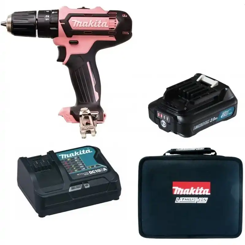 Neue Kollektion Makita HP331DSAP1 Akku-Schlagbohrschrauber Li-ion CXT 12V/2,0Ah, Pink Edition