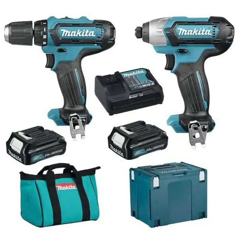 Expressversand Makita CLX201SAX6 Akku-Set DF331DZ+TD110DZ + 2x 2.0Ah Akku, Makpac Kühlbox Typ 4