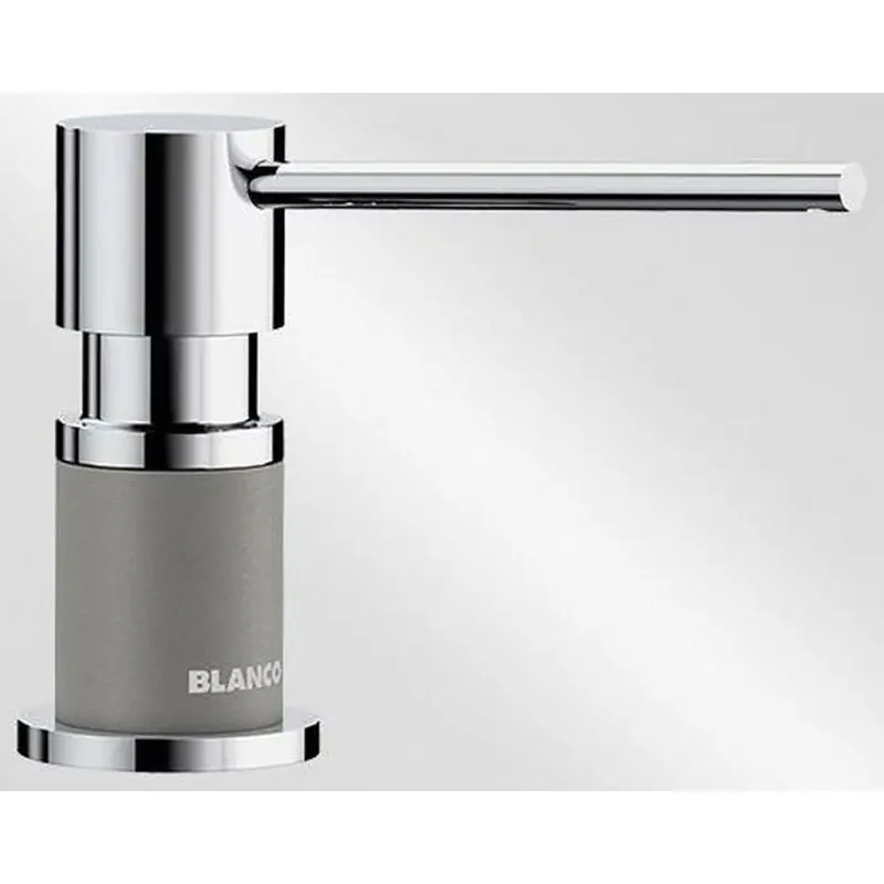 Neu BLANCO Lato Spülmittelspender 300ml, Silgranit, alumetallic/chrom 525811