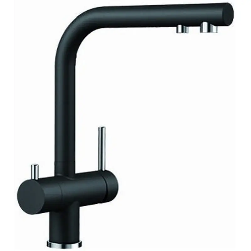 Heißes Angebot BLANCO Fontas II Küchenarmatur 3in1, SILGRANIT-Look, schwarz 526157