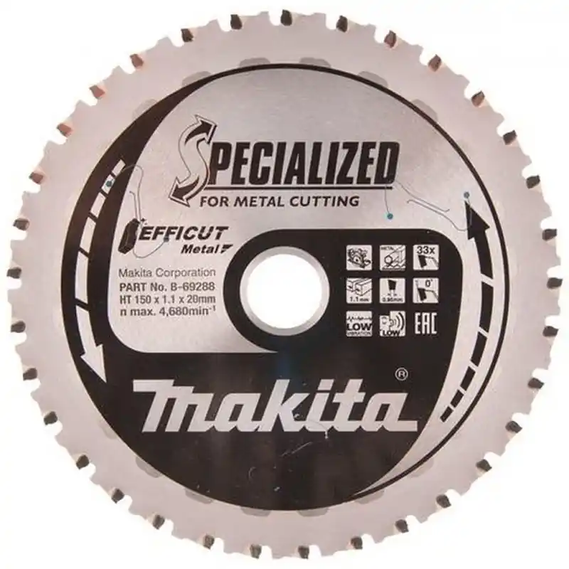 Makita B-69288 TCT Efficut Sägeblatt, das Metall 150x20mm 33Z Jetzt Kaufen