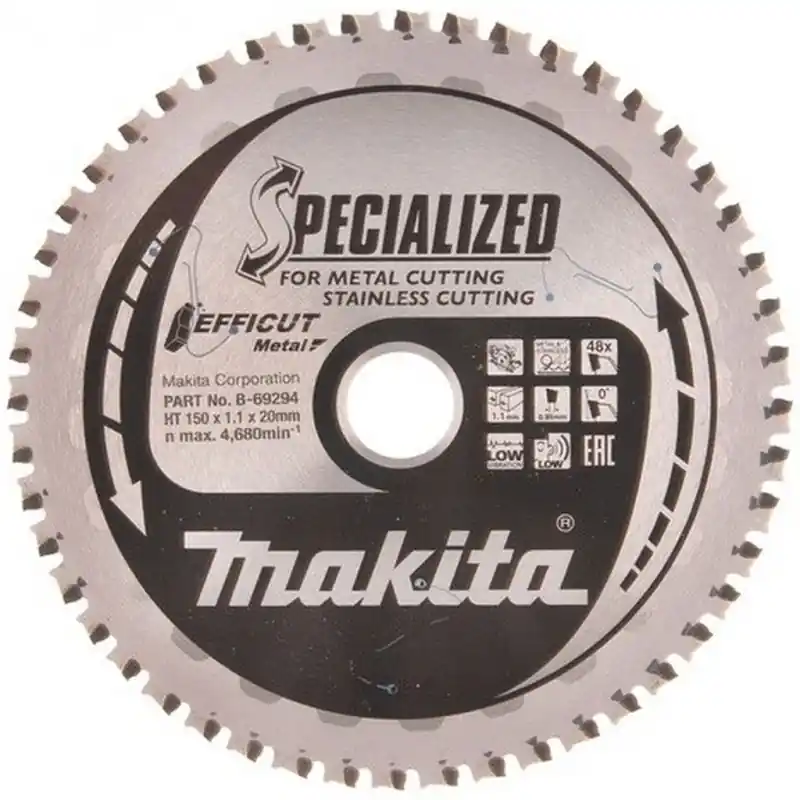 Sichere Zahlung Makita B-69294 TCT Efficut Sägeblatt, das Metall 150x20mm 48Z