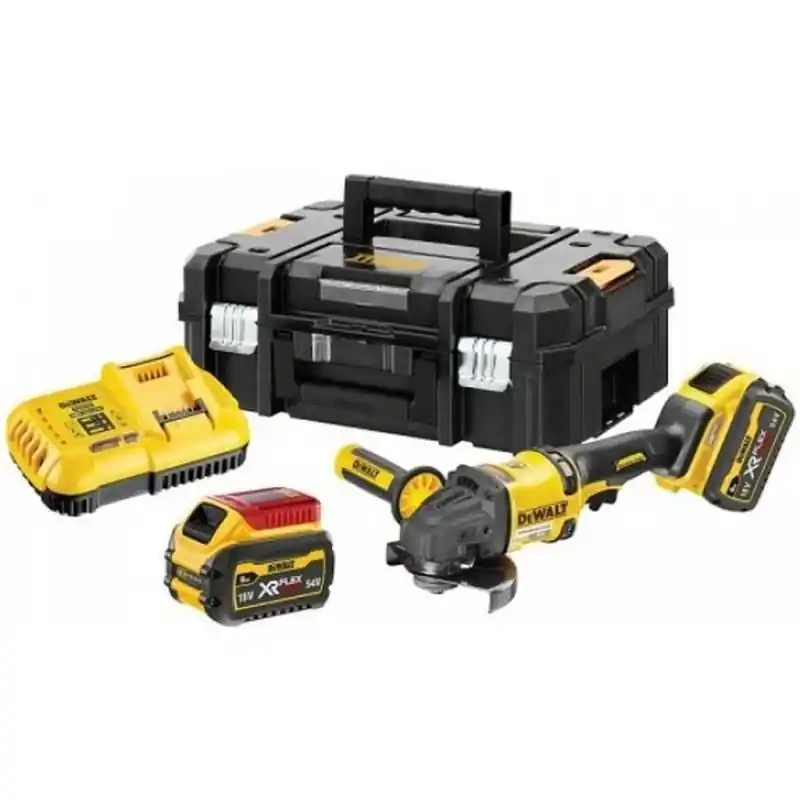 Garantierte Lieferung DeWALT DCG418T2-QW Akku-Winkelschleifer XR FlexVolt (125mm/54V/2x2,0Ah) Tstak