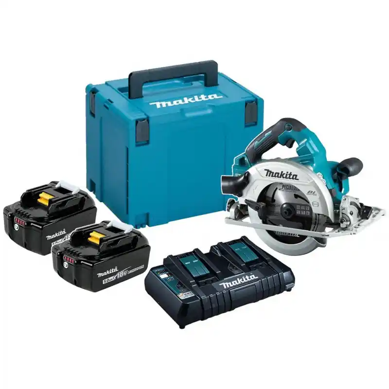 Makita DHS783T2JU Akku-Handkreissäge mit AWS, 190mm, Li-ion LXT (2x18V/5,0Ah) + MAKPAC Sonderaktion