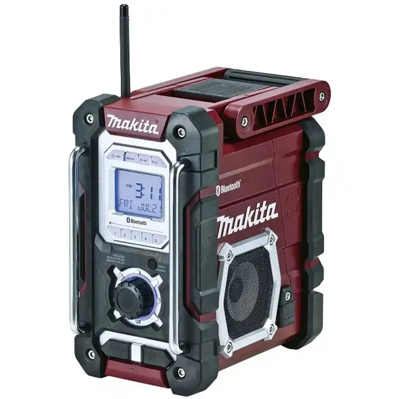 Top-Angebot Makita DMR108 Akku-Baustellenradio mit Bluetooth , Li-ion 7,2V-18V, Bordeux