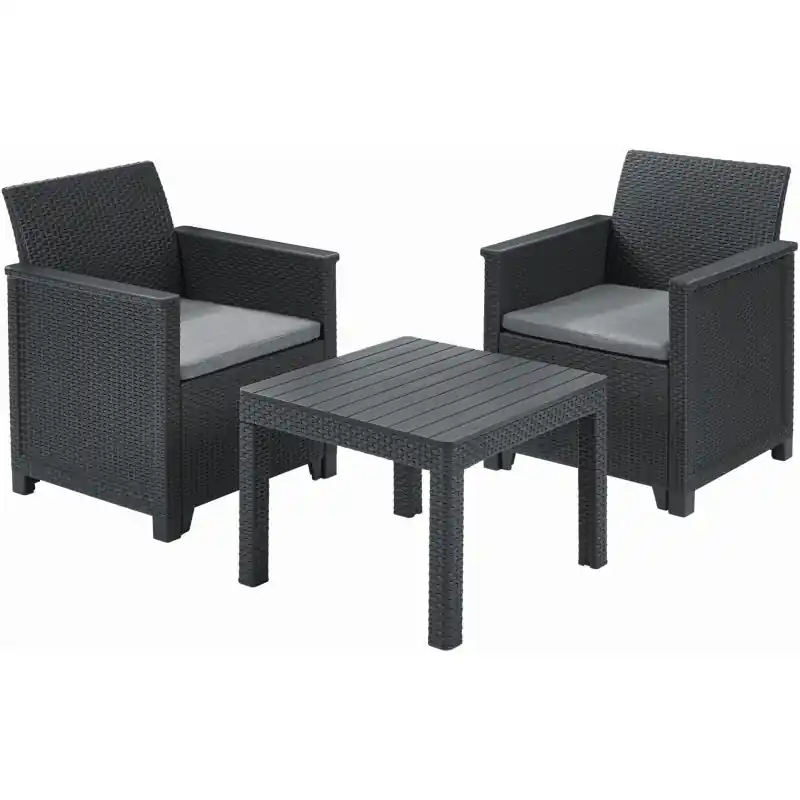 KETER ELODIE Balkon-Set 3-tlg., graphit/grau 17209482 Ausverkauf