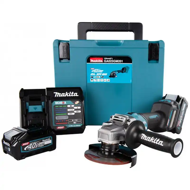 Top-Preis Makita GA023GM201 Akku-Winkelschleifer 125mm Li-ion XGT (2x4,0Ah/ 40V)