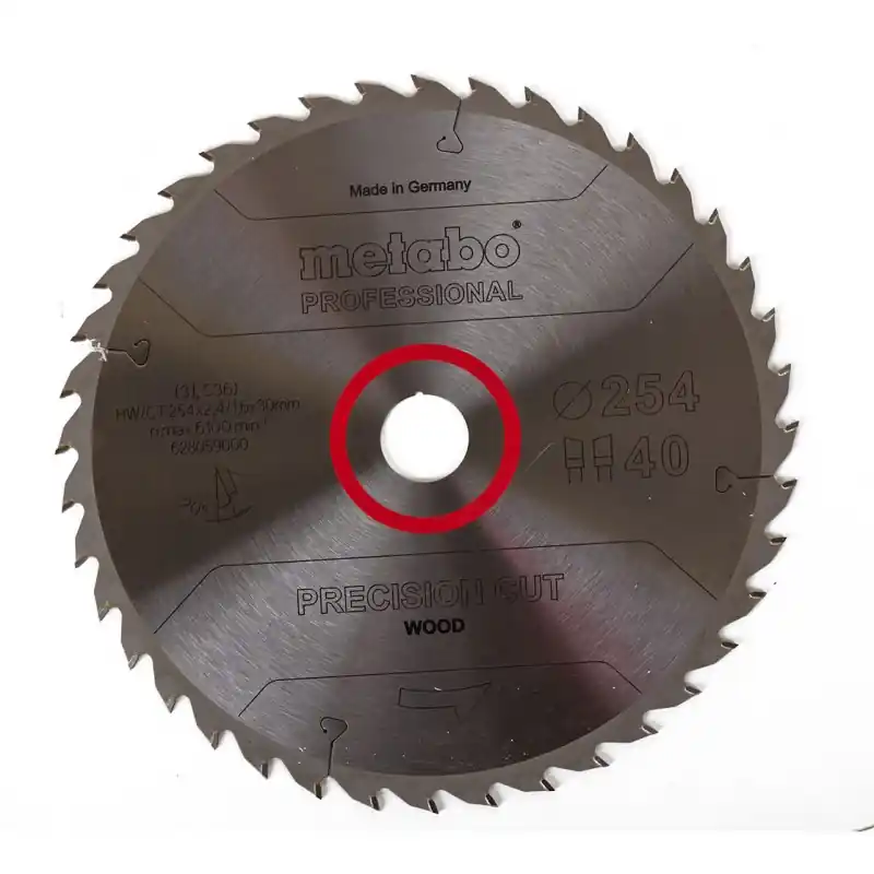 Metabo Precision Cut Wood Professional Sägeblatt 254x30, Z40 WZ 20° 628059000 Sale