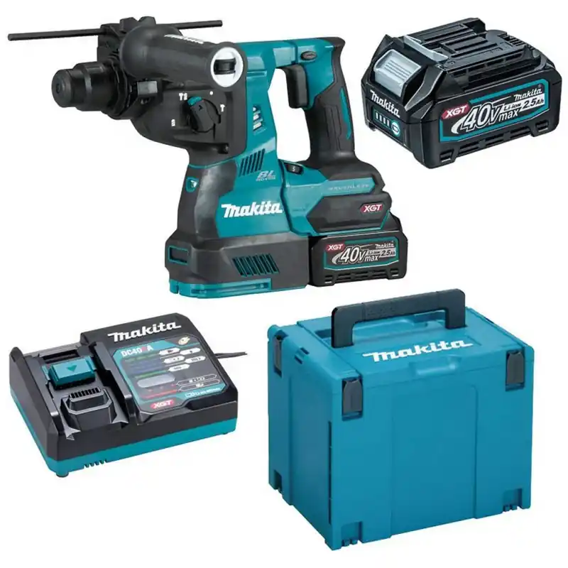 Schneller Versand Makita HR001GM202 Akku-Bohrhammer SDS-Plus mit AWS Li-ion XGT, 2x 40V/4,0Ah
