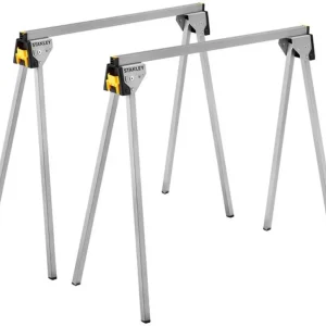 Stanley STST81337-1 Unterstellböcke aus Metal, belastbar bis 450 kg, 2 Stück Neuheit