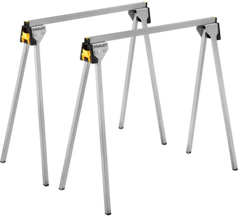 Stanley STST81337-1 Unterstellböcke aus Metal, belastbar bis 450 kg, 2 Stück Neuheit