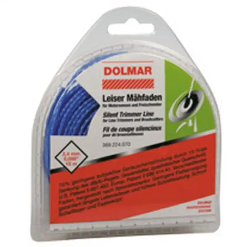Dolmar 369224071 Leiser Mähfaden 2,4mm x 3,5m Neue Ware