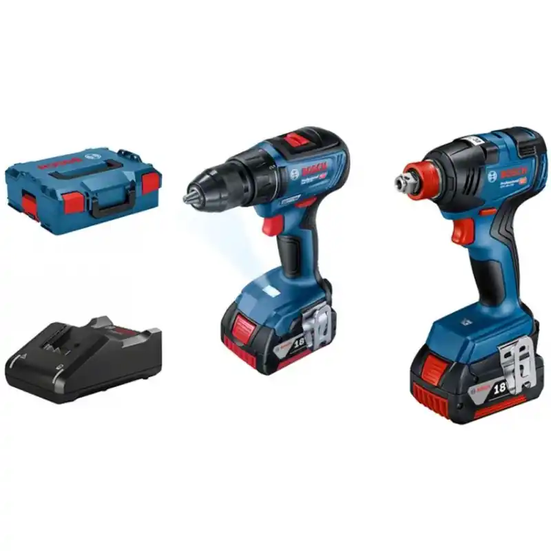 Sofort Bestellen BOSCH Set GDX 18V-200 + GSR 18V-50 + 2 x GBA 18V 4.0Ah + GAL 18V-40 in L-BOXX 06019J2220