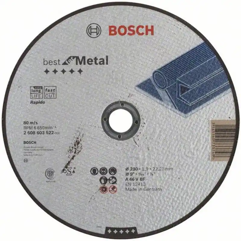 BOSCH Best for Metal - Rapido Trennscheiben 230 x 22,23mm 2608603522 Mega-Angebot