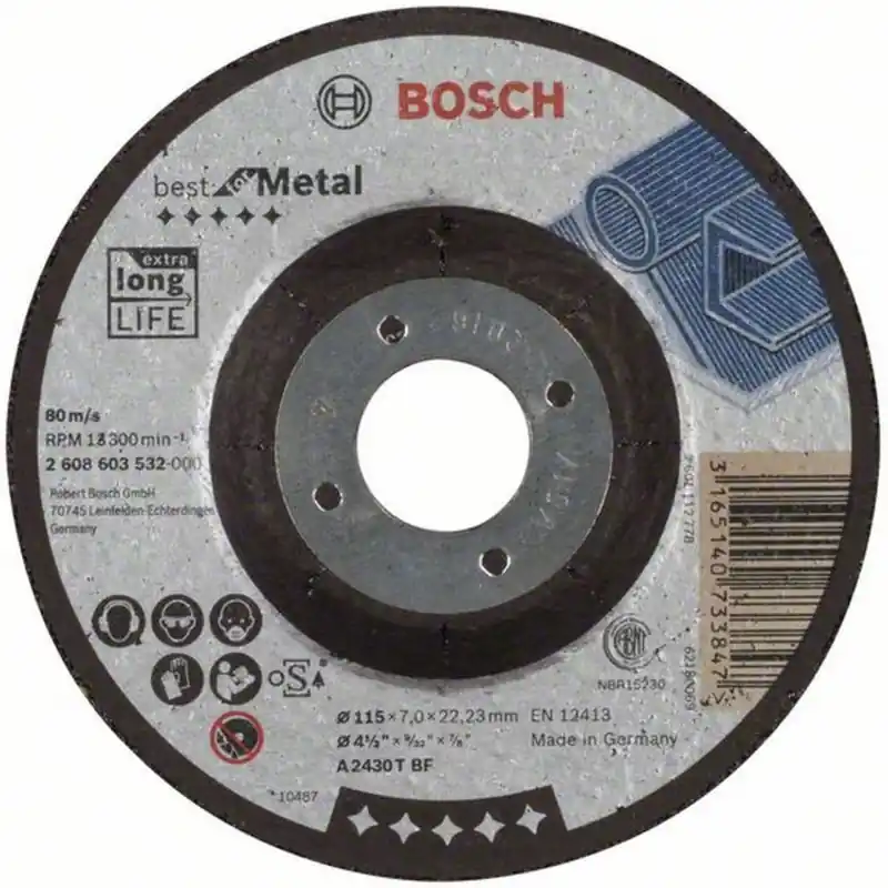 BOSCH Best for Metal Schruppscheiben 115 x 22,23mm 2608603532 Heißes Angebot