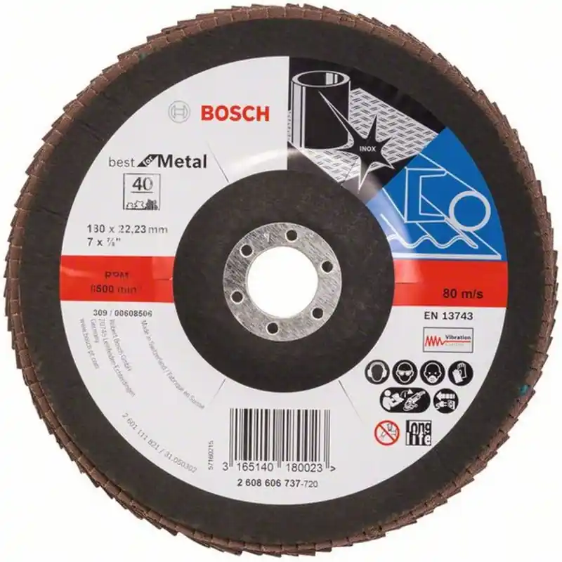 BOSCH Best for Metal Fächerschleifscheiben X571 180 x 22,23mm 2608606737 Jetzt Bestellen