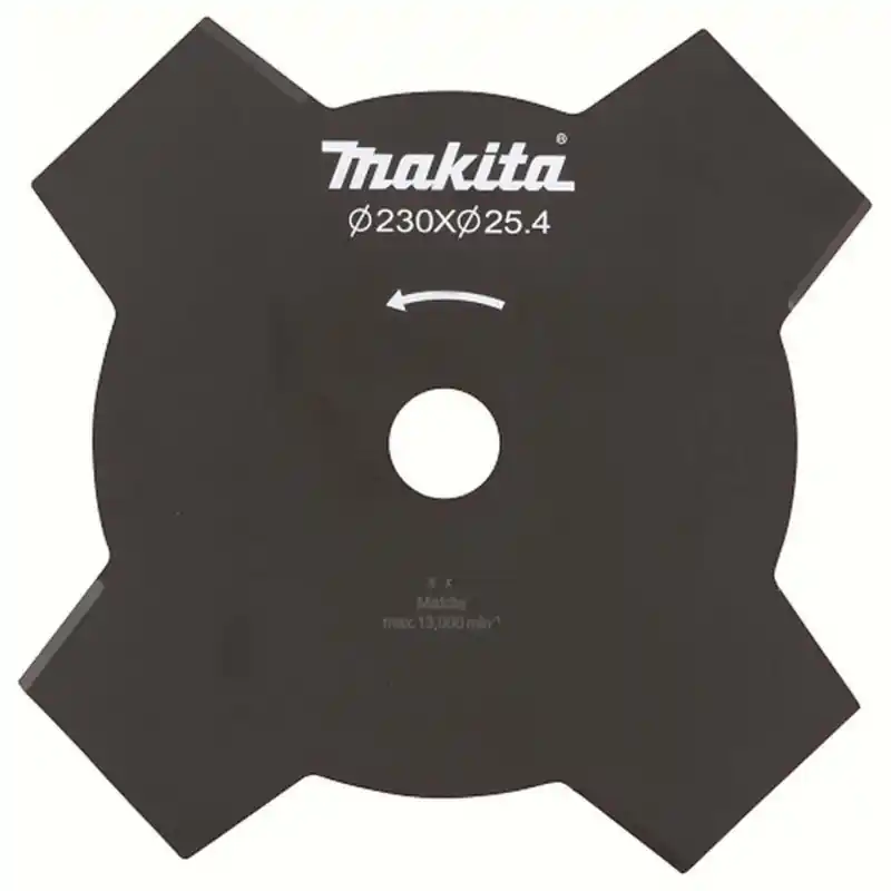 Makita 195150-5 Grasschneideblatt, 4 Flügel 230 x 25,4 x 2 mm Schneller Versand