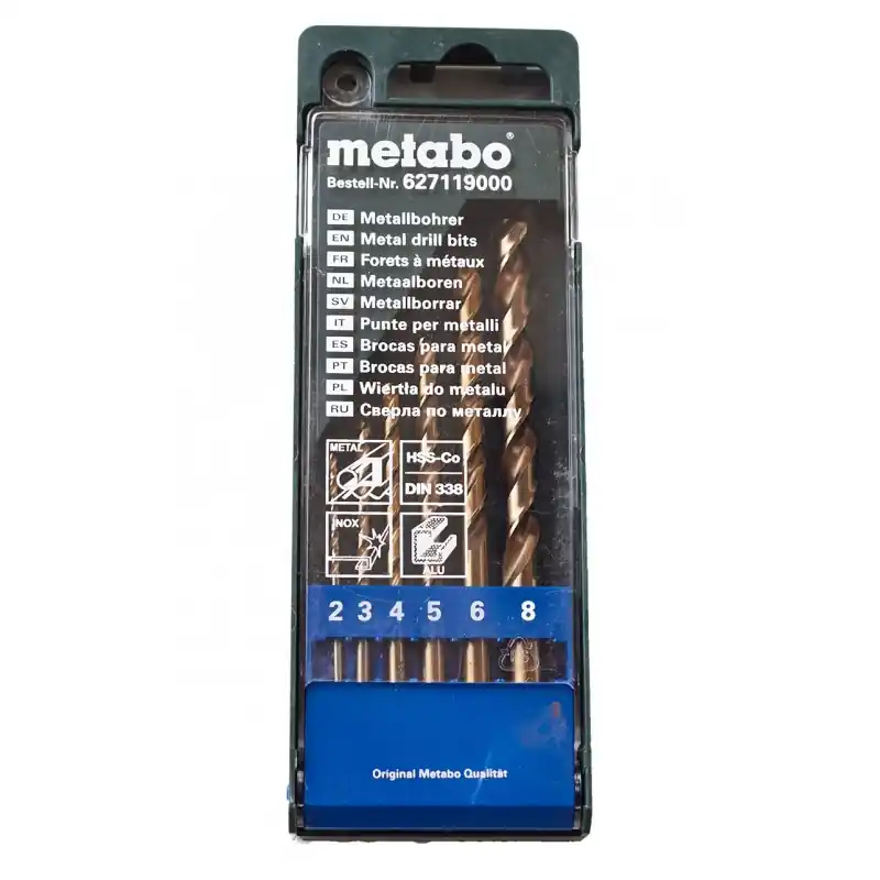 Neue Ware Metabo 6-teilig Bohrerkassette HSS-CO 627119000