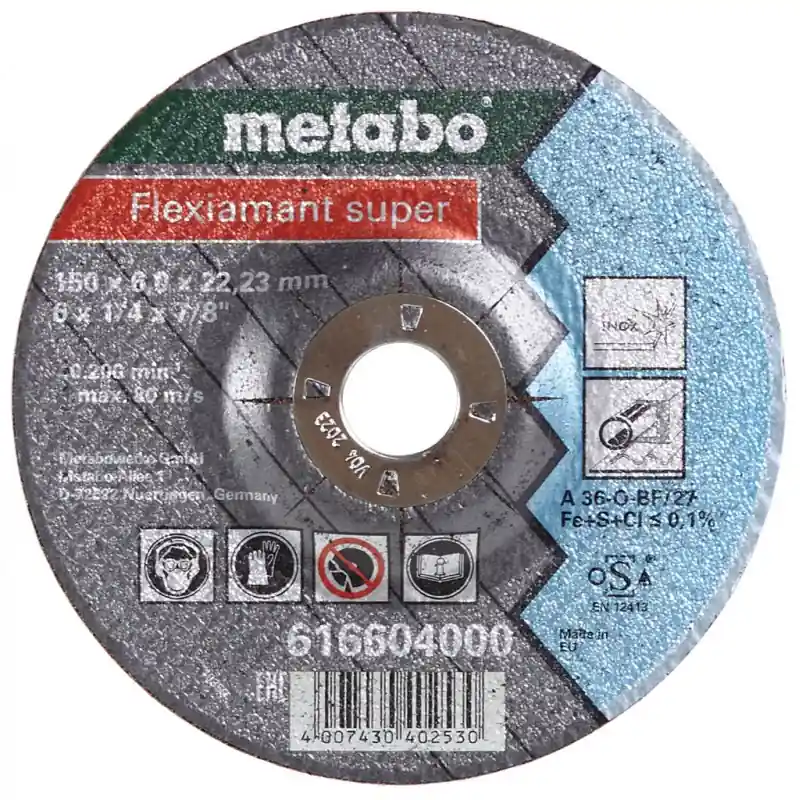 Metabo Flexiamant super Schruppscheibe gekröpft 150x6,0x22,23 Inox 1 St 616604000 Highlight