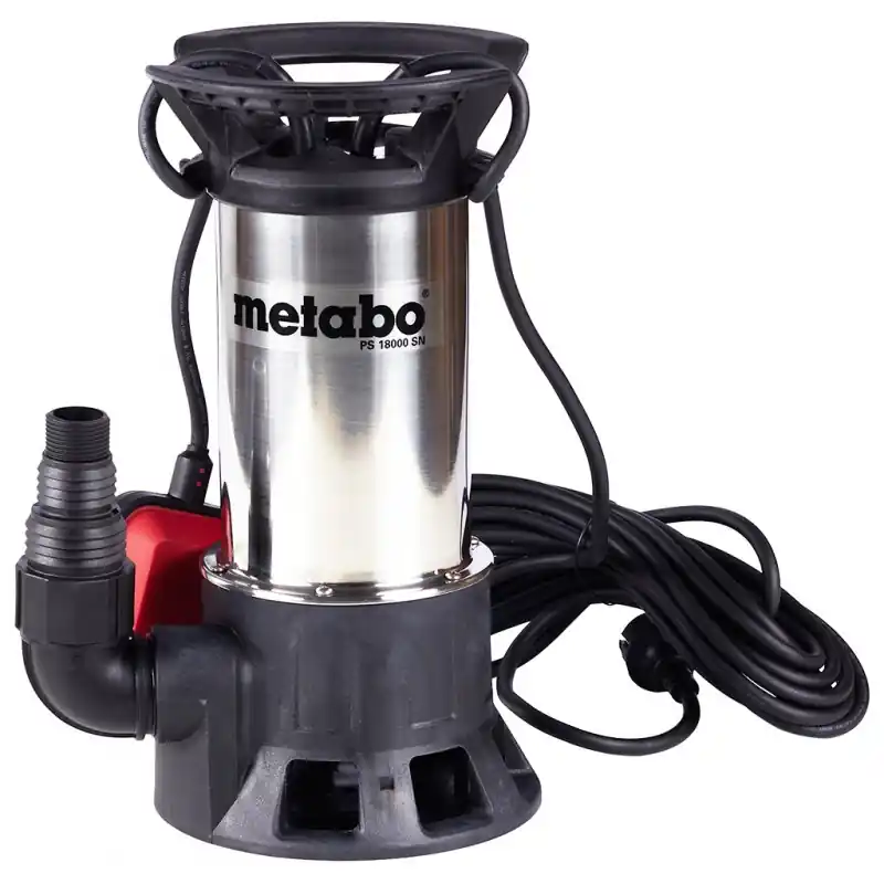 Neu Metabo PS 18000 SN Schmutzwasser-tauchpumpe (18000l/h/1100W) 0251800000