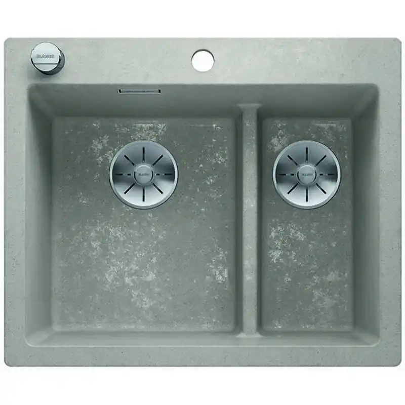 BLANCO Pleon 6 Split Silgranit PuraDur, beton-style, InFino Ablauf, 525307 Aktuell