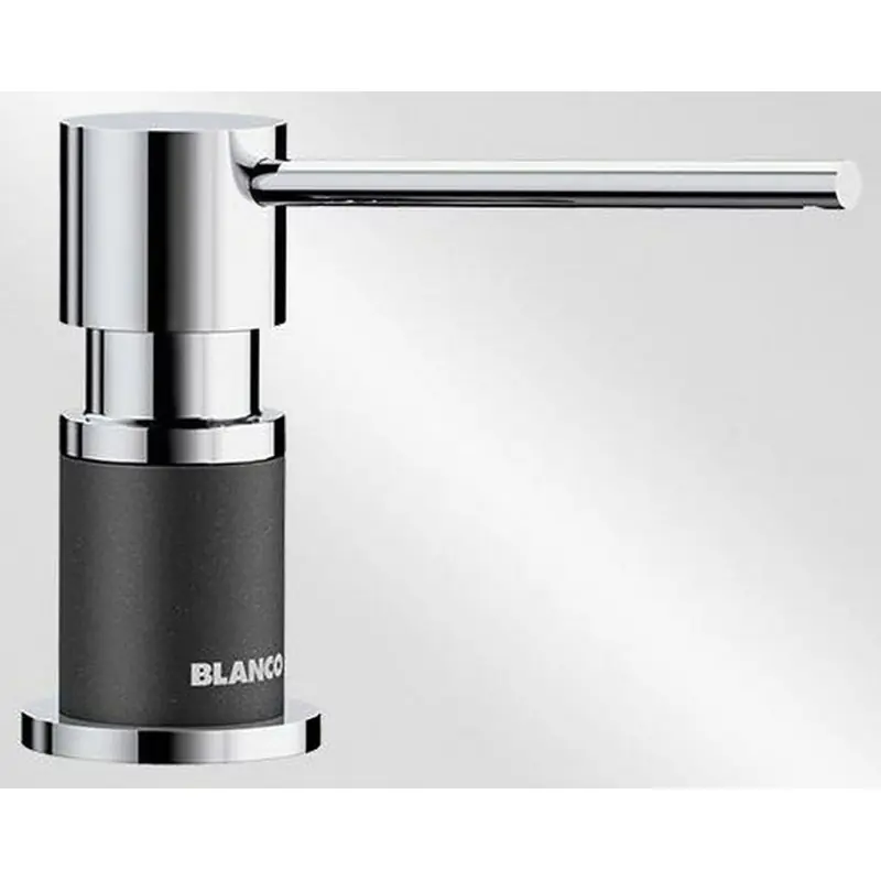 BLANCO Spülmittelspender LATO Silgranit-Look zweifarbig schwarz/chrom 526177 Aktuell