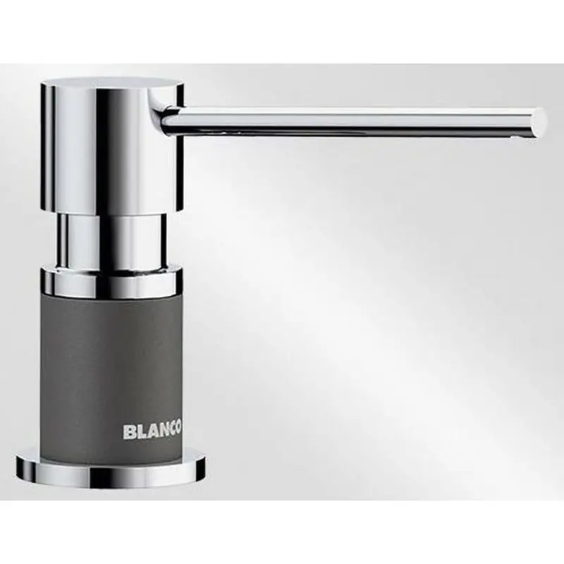 BLANCO Spülmittelspender LATO Silgranit-Look zweifarbig felsgrau/chrom 525817 Neuheit
