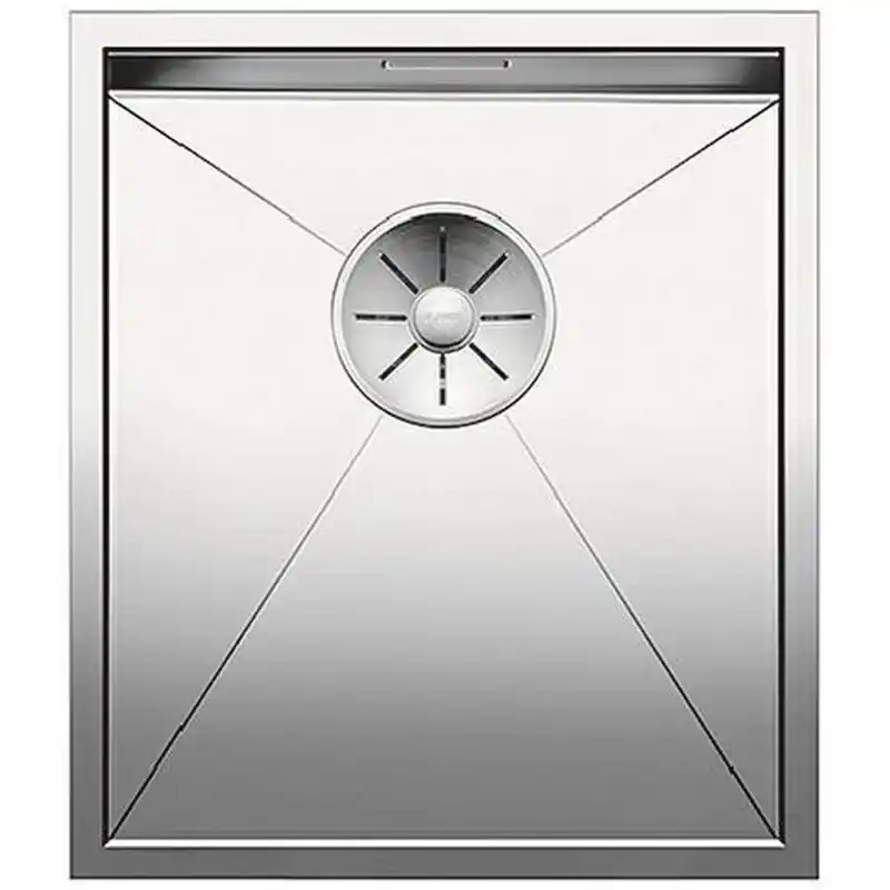 Markenprodukt BLANCO Unterbauspüle ZEROX 340-U Edelstahl Steelart InFino Ablauf 521583