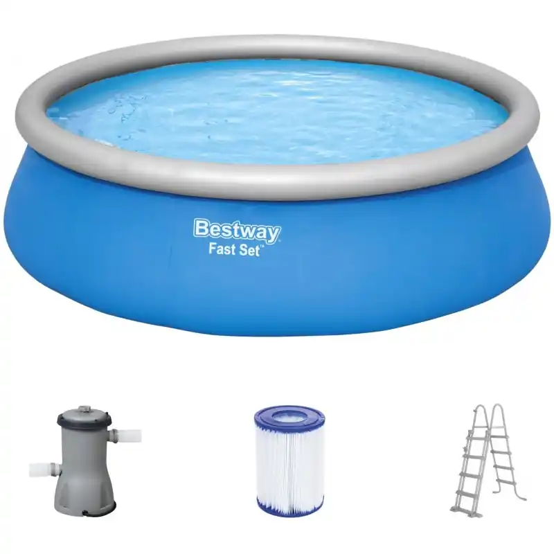 BESTWAY Fast Set Pool 457 x 122 cm, mit Filterpumpe 57289 Preiswert