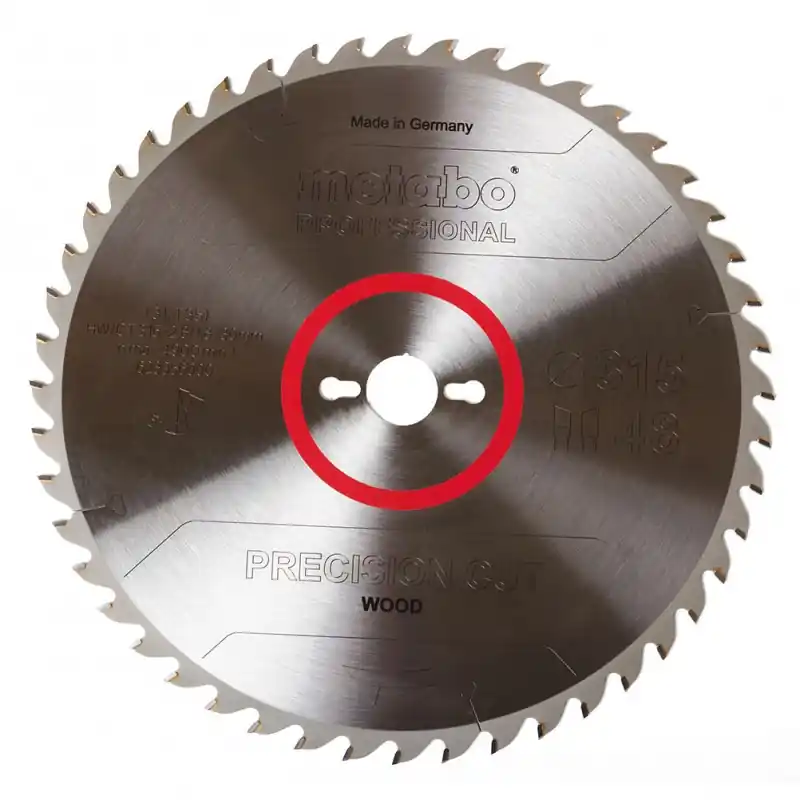 Letzte Chance Metabo "Precision cut wood - professional" Sägeblatt 315x30, z48 wz 15°, 628056000