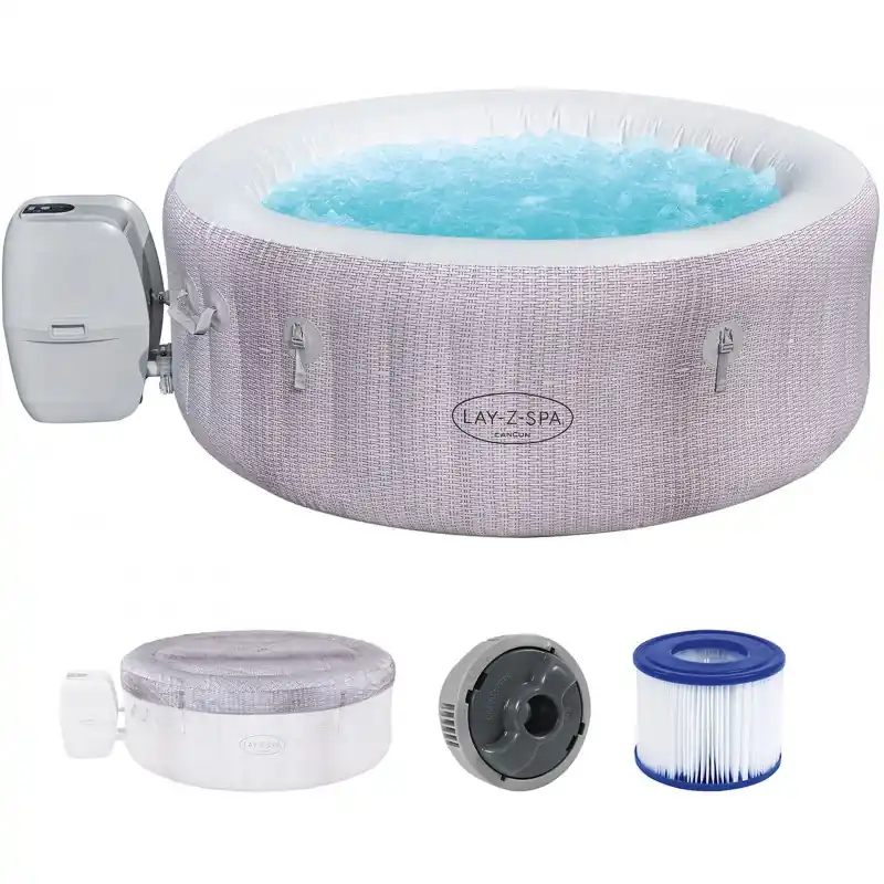 Garantierte Lieferung BESTWAY Lay-Z-Spa Cancun AirJet Whirlpool, 180 x 66 cm, 2-4 Personen 60003