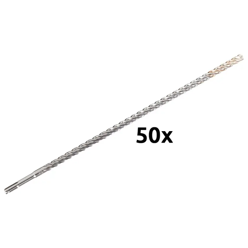 Neu Im Sortiment Milwaukee Hammerbohrer MX4 SDS-Plus 12 x 450 mm 4 Schneiden Pack mit 50 Stück 4932472162