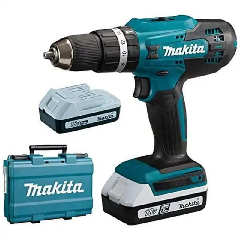 Jetzt Bestellen Makita HP488DWE Akku-Schlagbohrschrauber 2x akku 18V/1,5Ah G